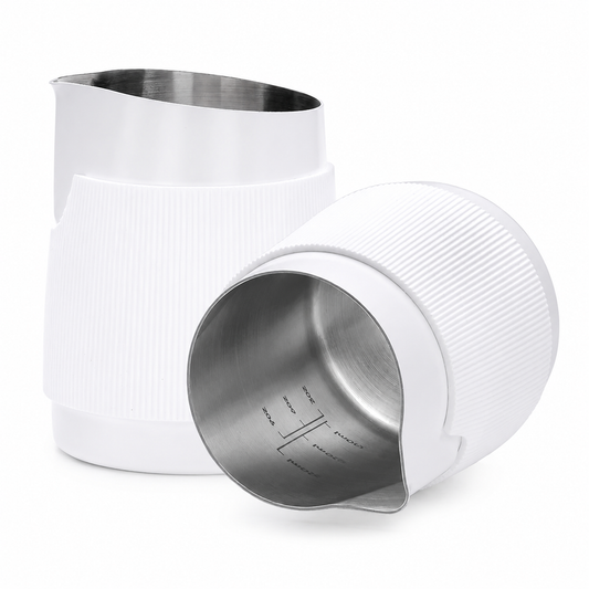 Premium White 450ml Handleless Milk Frothing Pitcher
