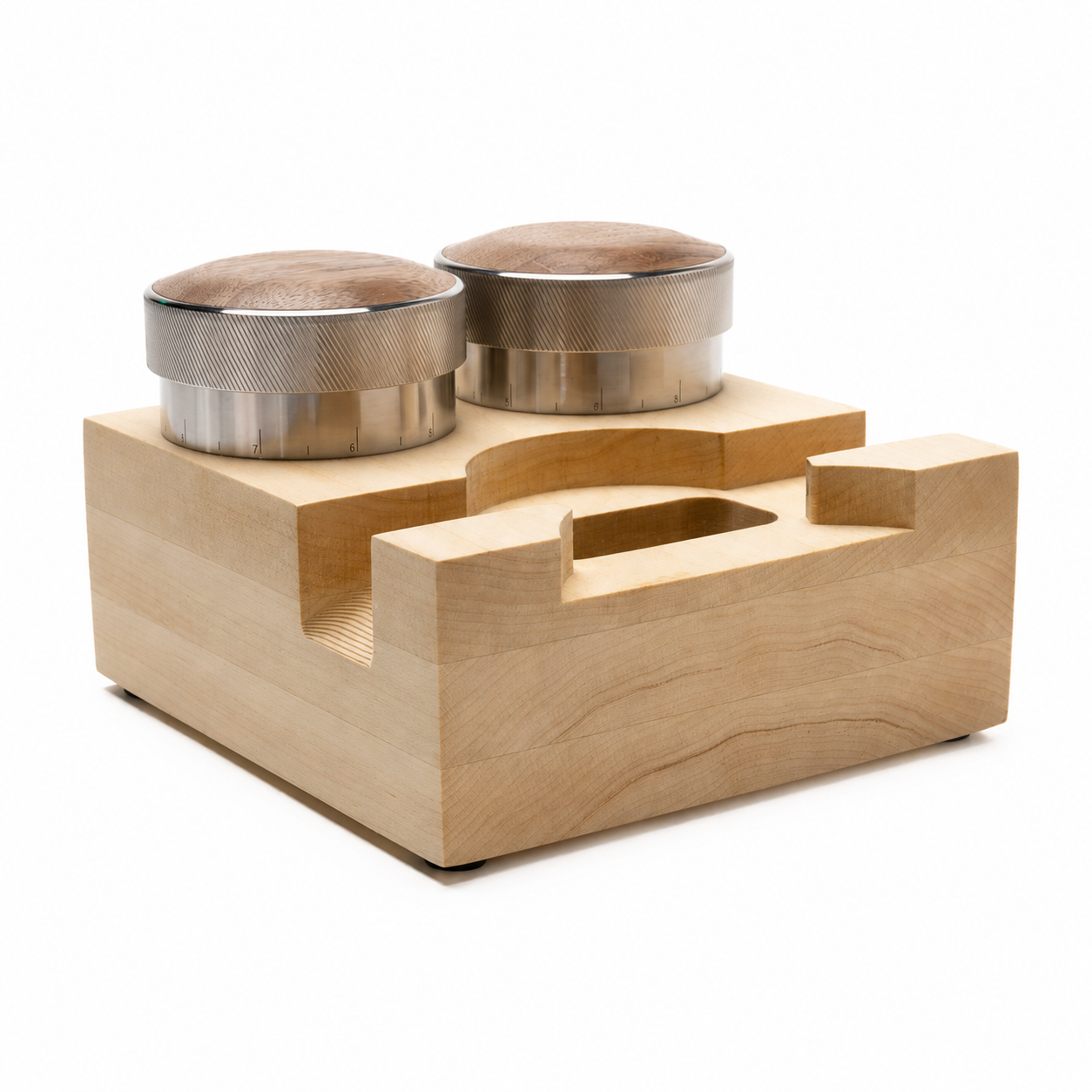 Premium Maple 58.3mm Espresso Tamp Station Tool Kit