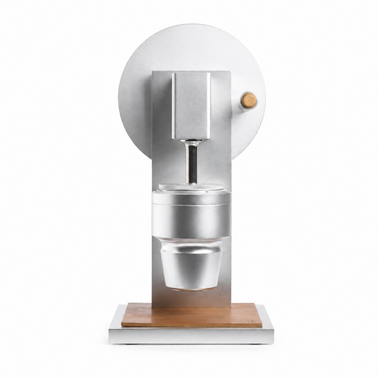 Premium Silver 83mm Conical Burr Manual Coffee Grinde