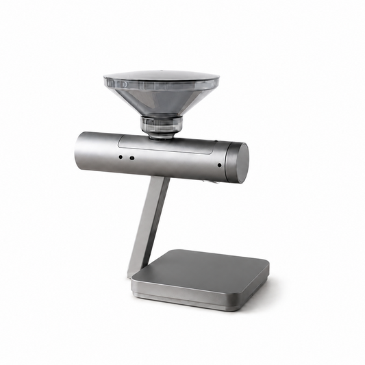 Premium Automatic Coffee Bean Doser in Black, White & Grey