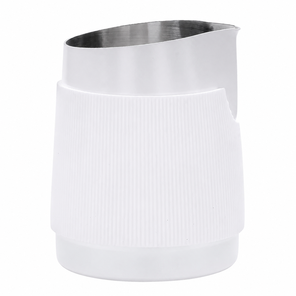 Premium White 450ml Handleless Milk Frothing Pitcher