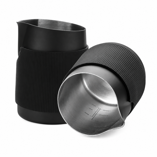 Premium Black 450ml Handleless Milk Frothing Pitcher
