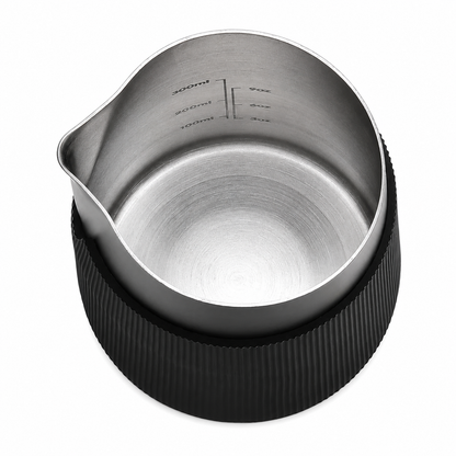 Premium Black 450ml Handleless Milk Frothing Pitcher