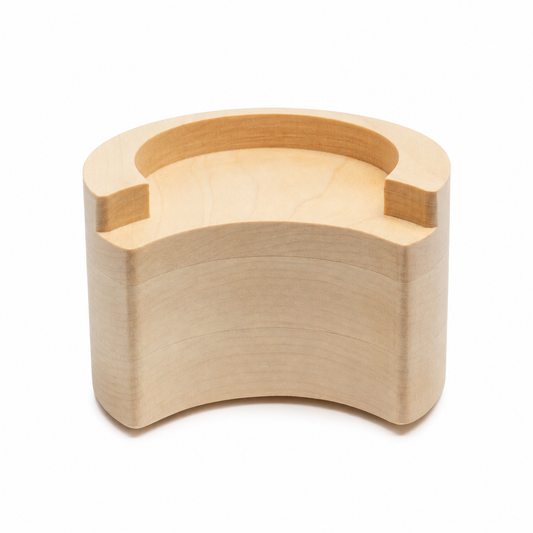 Premium Maple Espresso Tamp Station