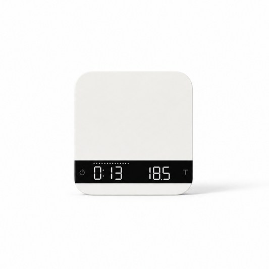 Premium Compact Espresso Coffee Scale in White, Grey & Black