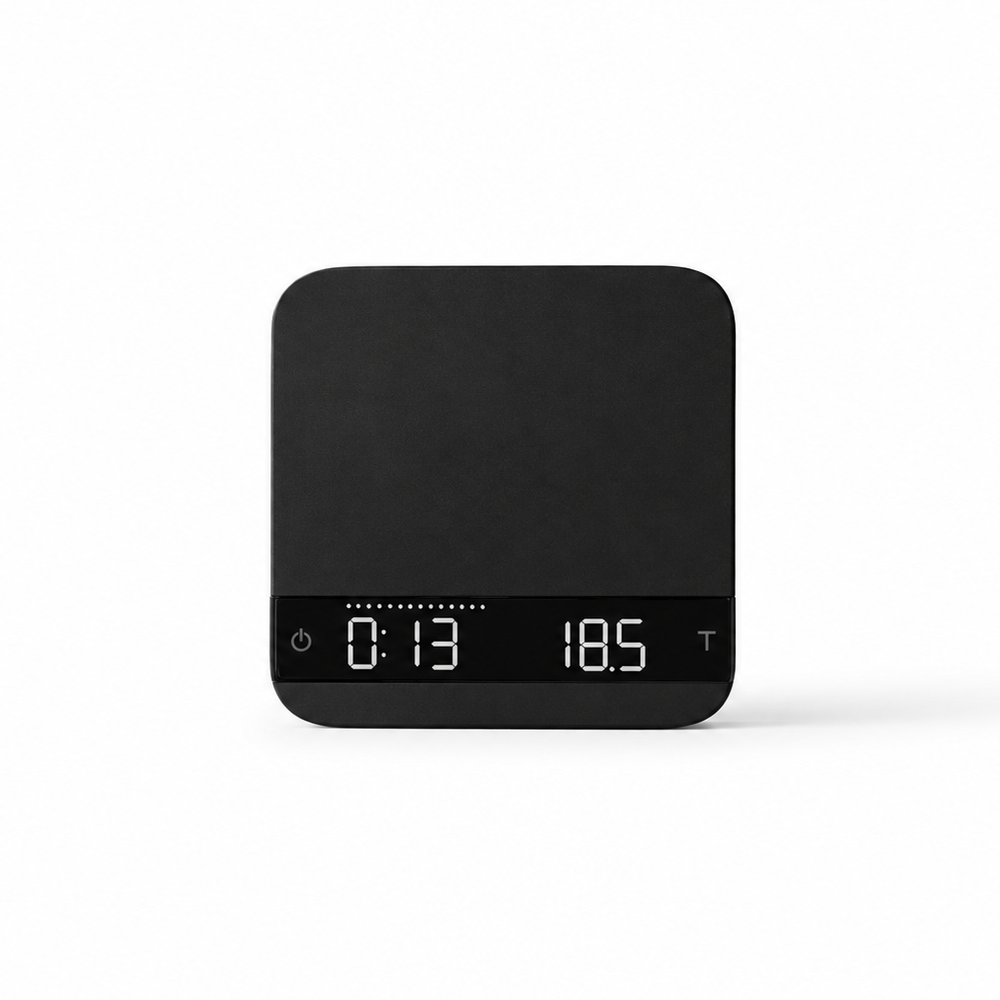Premium Compact Espresso Coffee Scale in White, Grey & Black